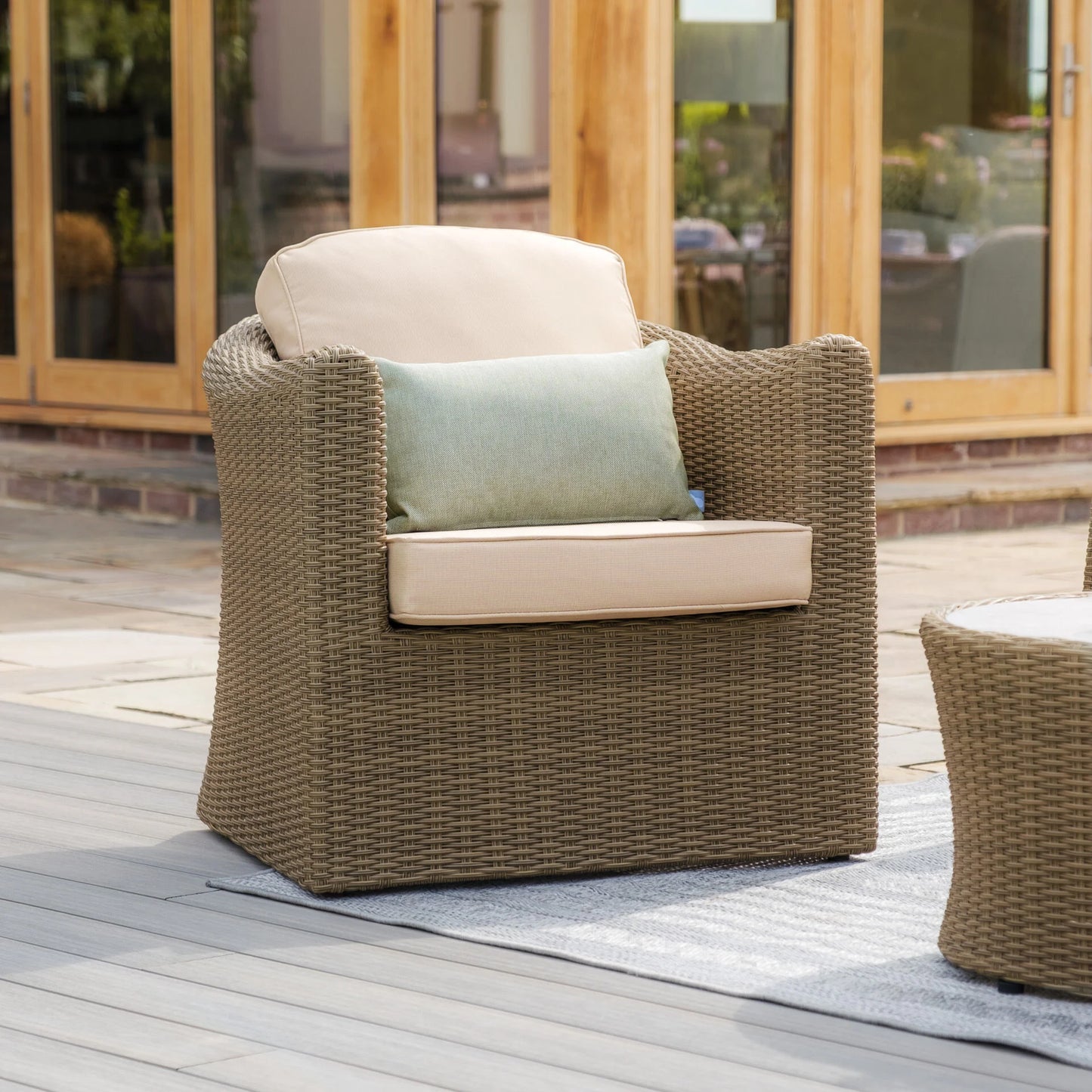Winchester 3 Seat Sofa Set - Ceramic Glass Table