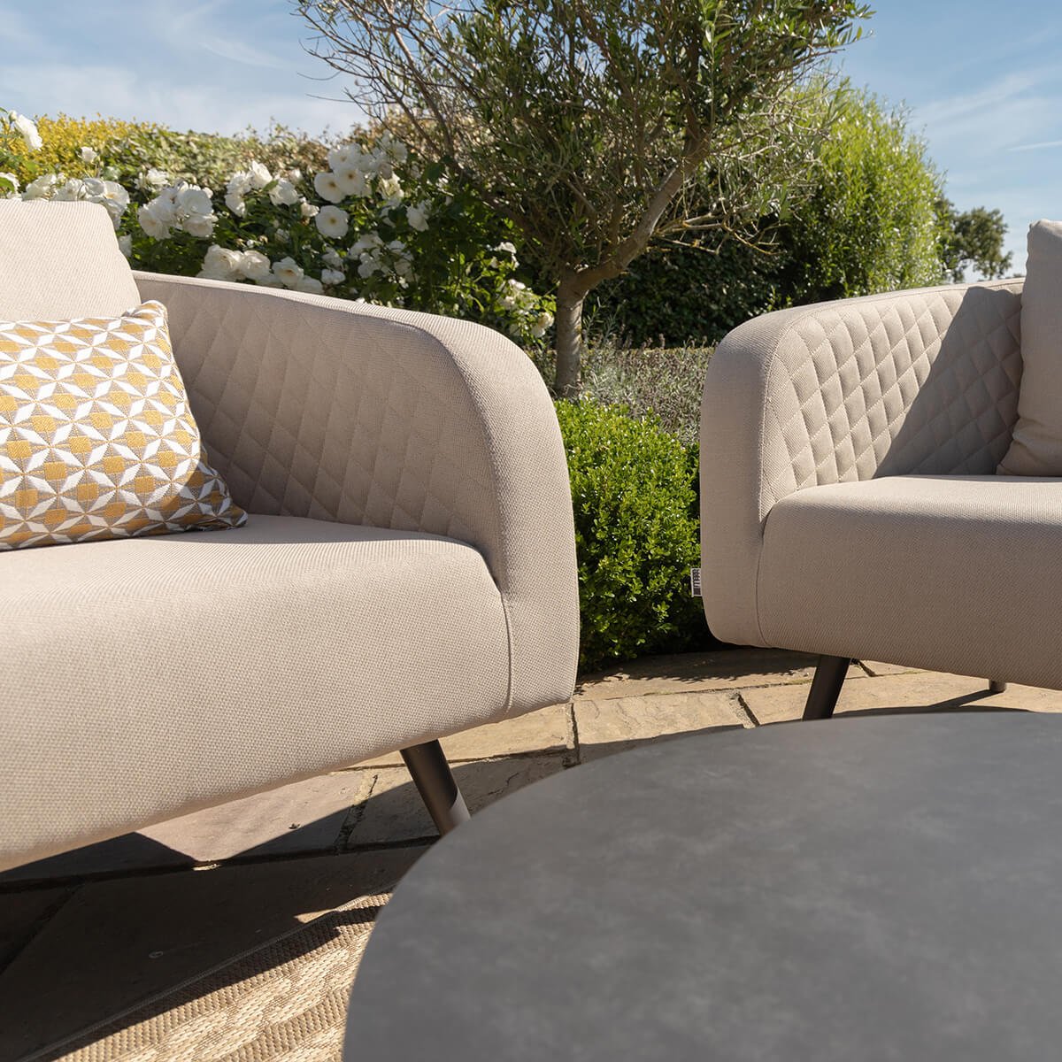 Outdoor Fabric Ambition 3 Seat Sofa Set - Oatmeal
