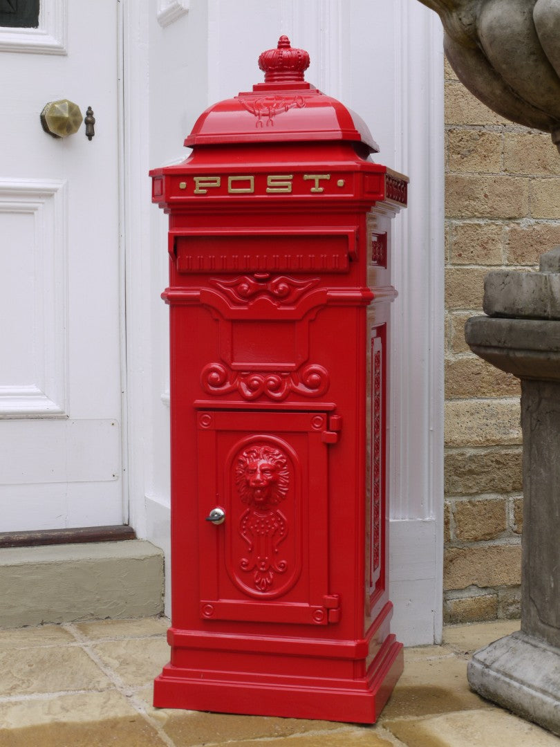 Free Standing Post Box - Red