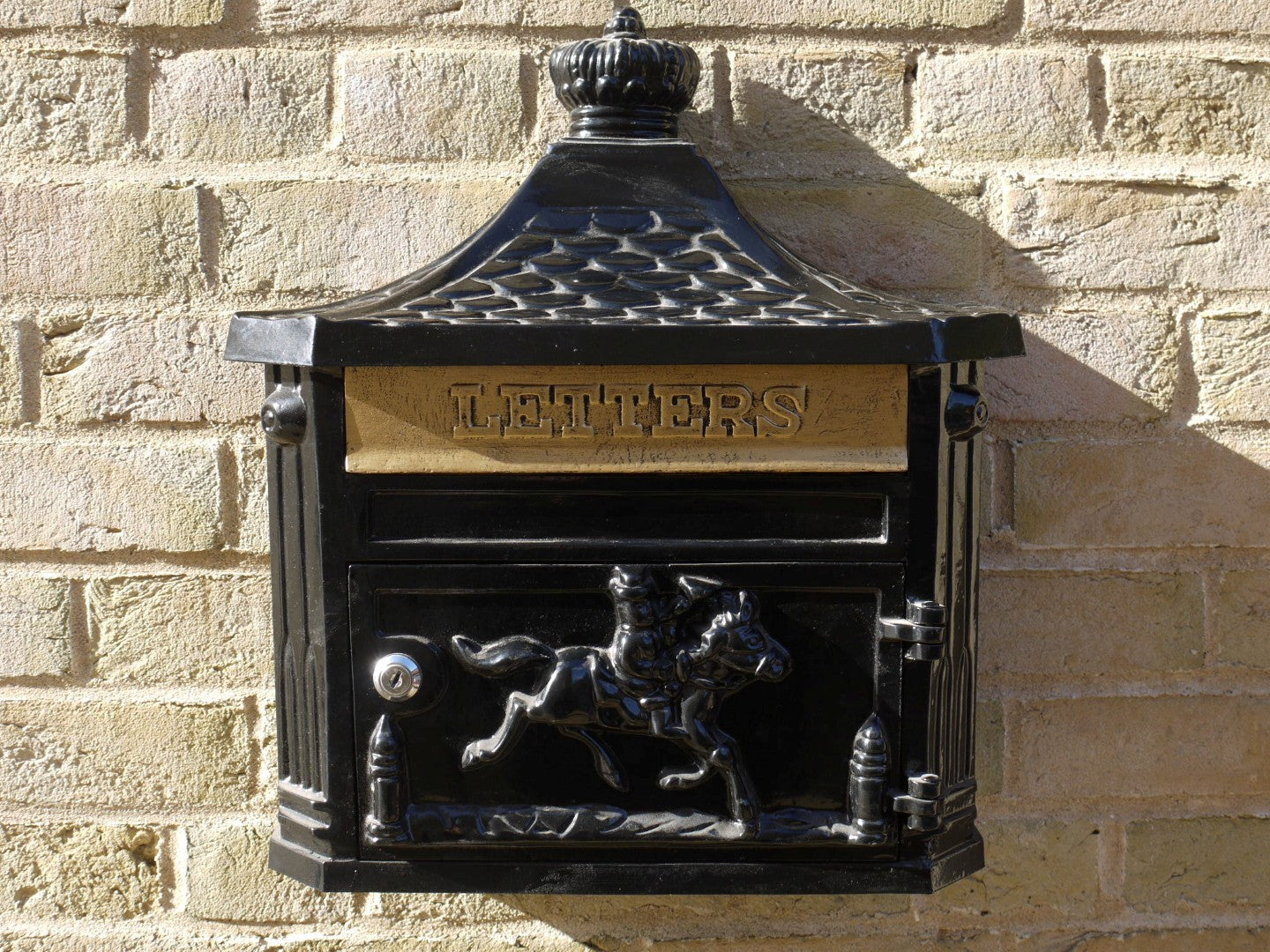 Wall Mounted Post Box - Black
