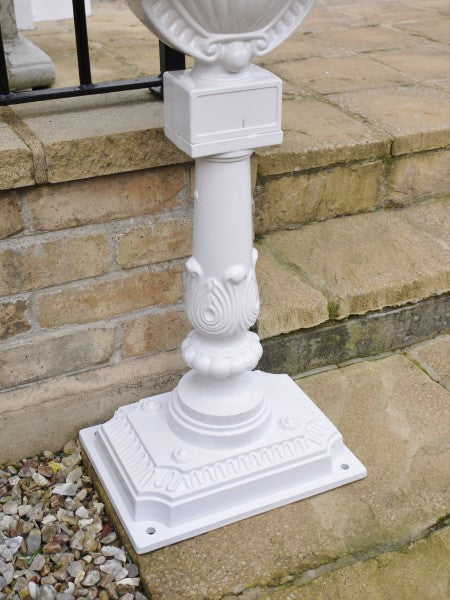 Post Mounted Post Box - White