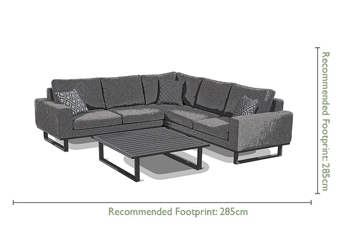 Outdoor Fabric Ethos Corner Group - Flanelle