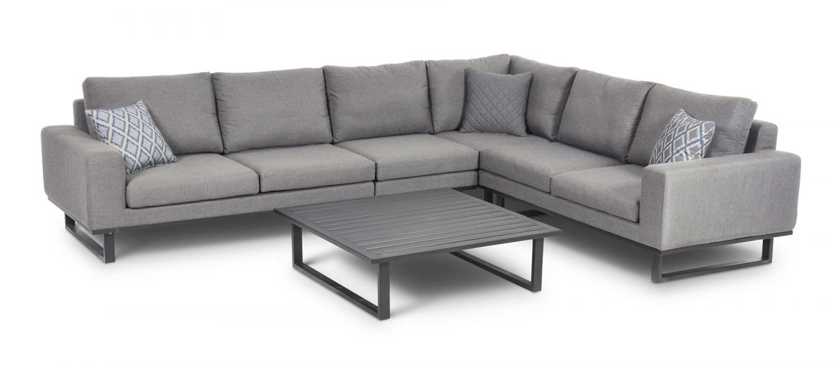 Outdoor Fabric Ethos Large Corner Group - Flanelle