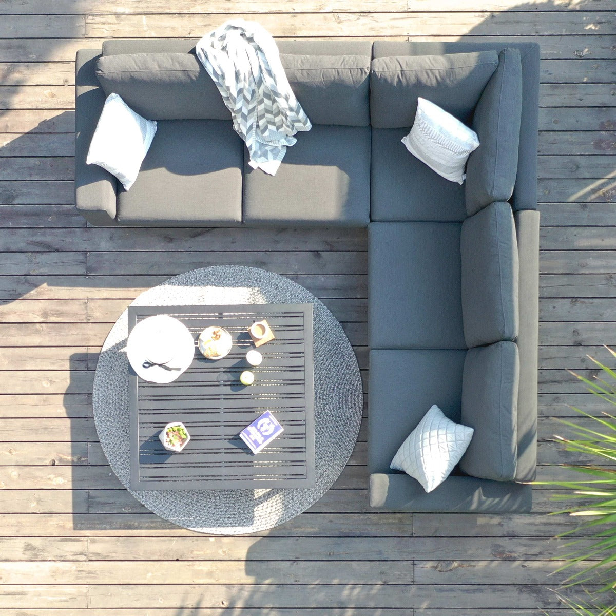Outdoor Fabric Ethos Corner Group - Flanelle