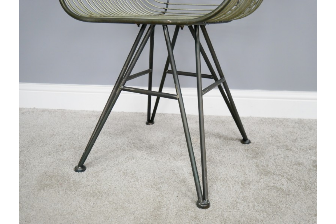 Rustic Metallic Armchair