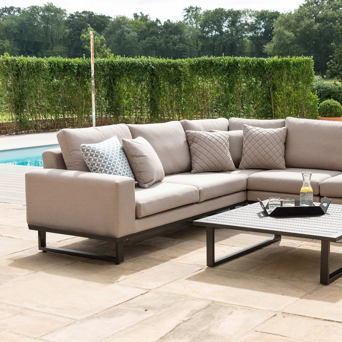 Outdoor Fabric Ethos Large Corner Group - Oatmeal