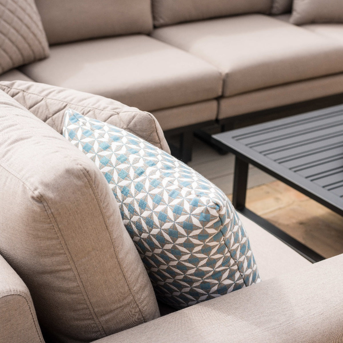 Outdoor Fabric Ethos Large Corner Group - Oatmeal