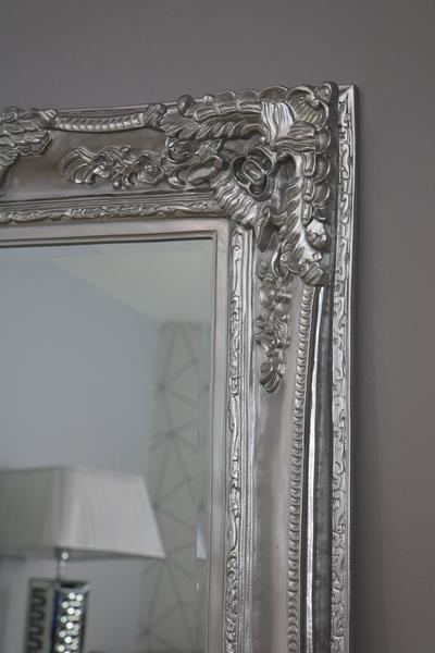 Small Ornate Mirror - Silver