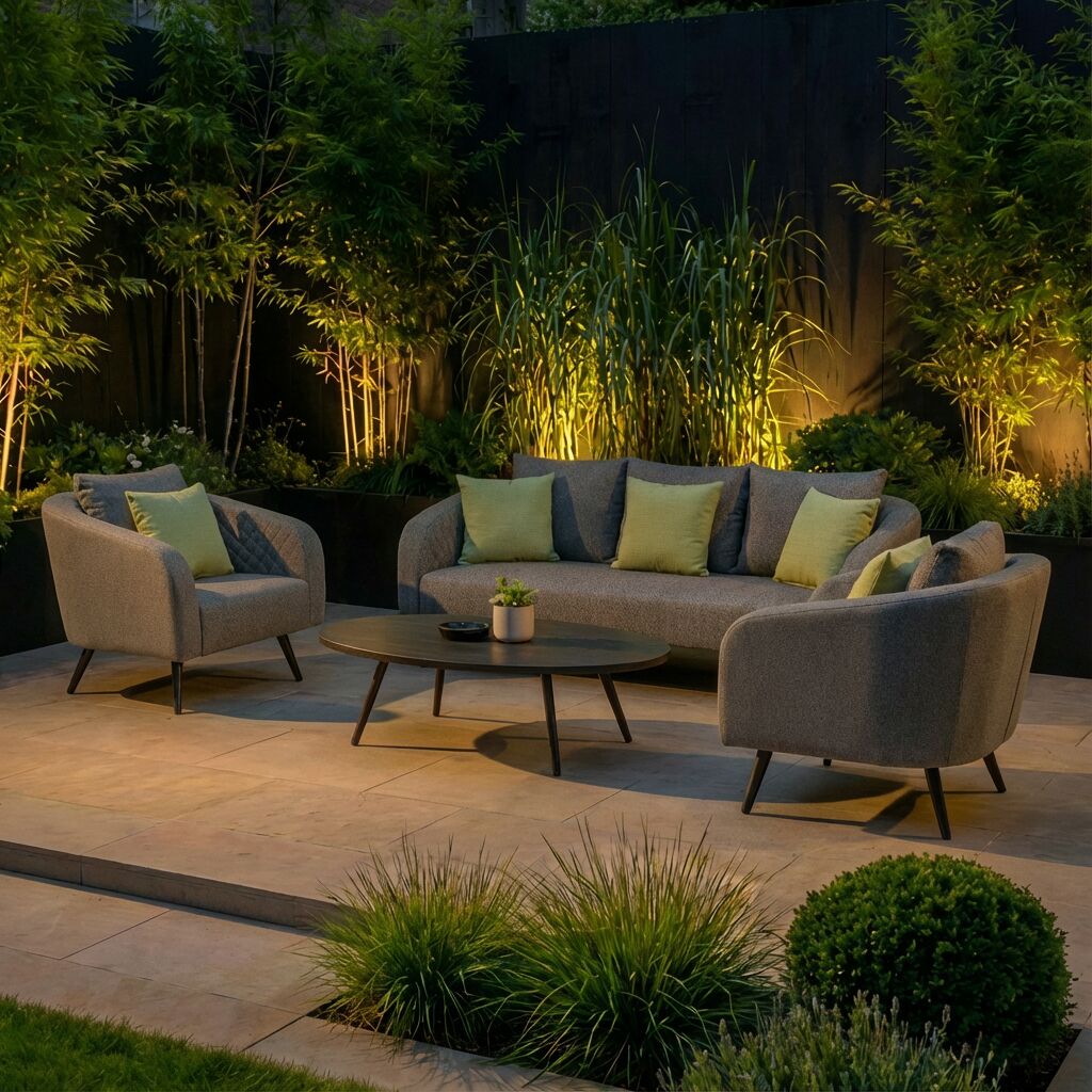 Outdoor Fabric Ambition 3 Seat Sofa Set - Zinc Grey