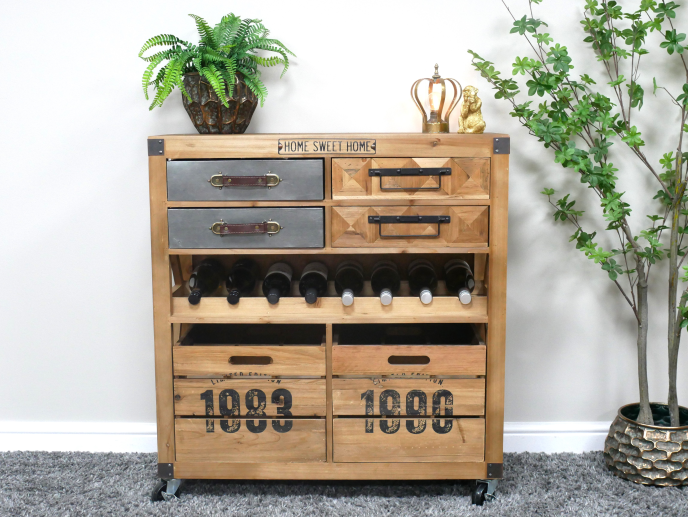 Industrial Wine Cabinet