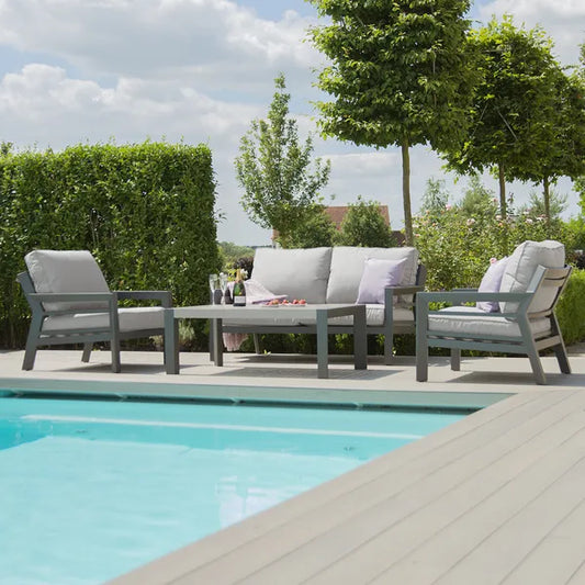 New York 2 Seat Sofa Set - Dove Grey