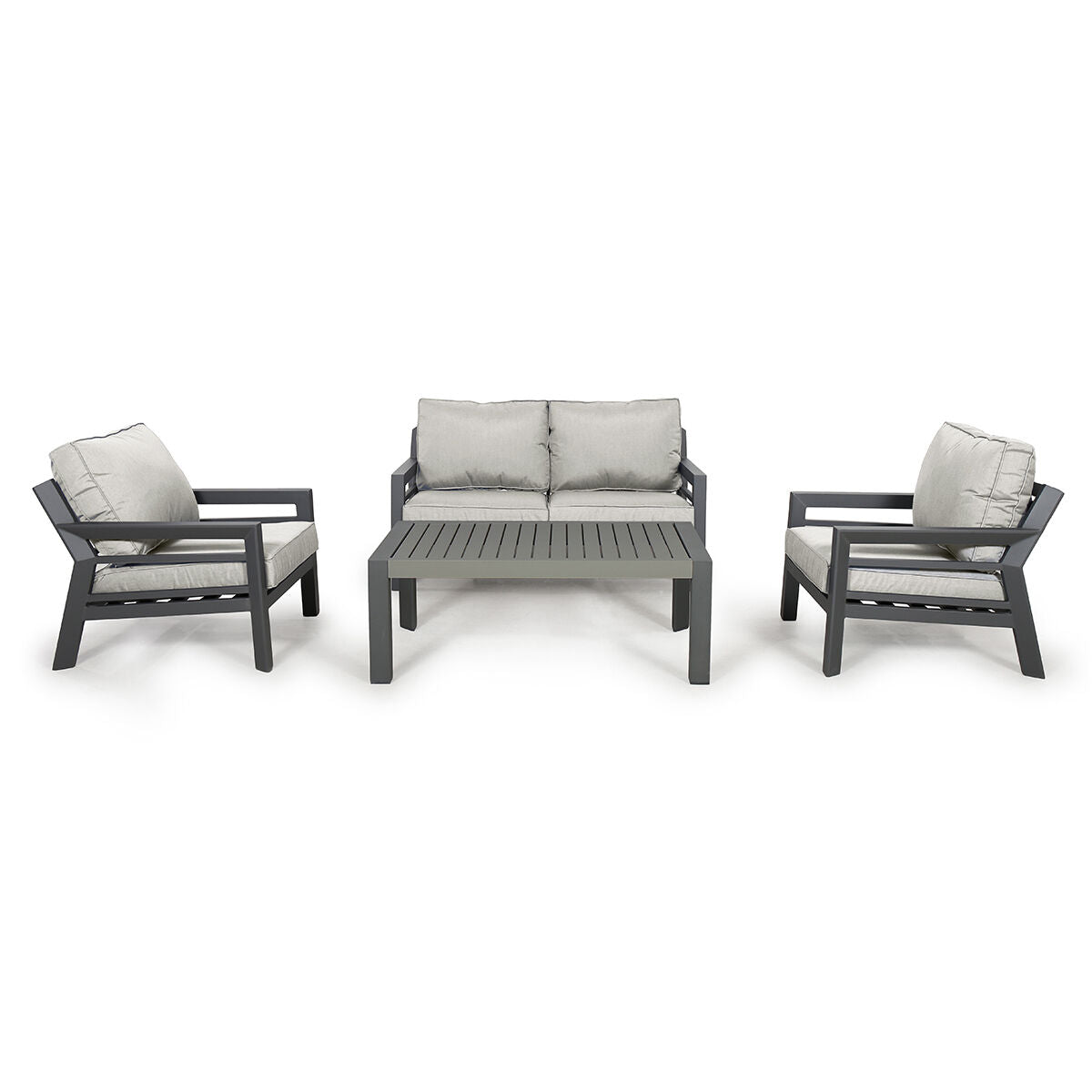 New York 2 Seat Sofa Set - Dove Grey