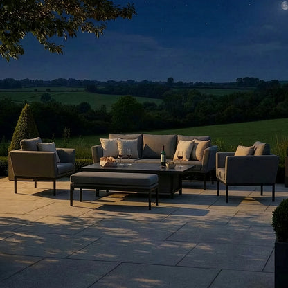 Outdoor Fabric Pulse 3 Seat Sofa Set - Zinc Grey