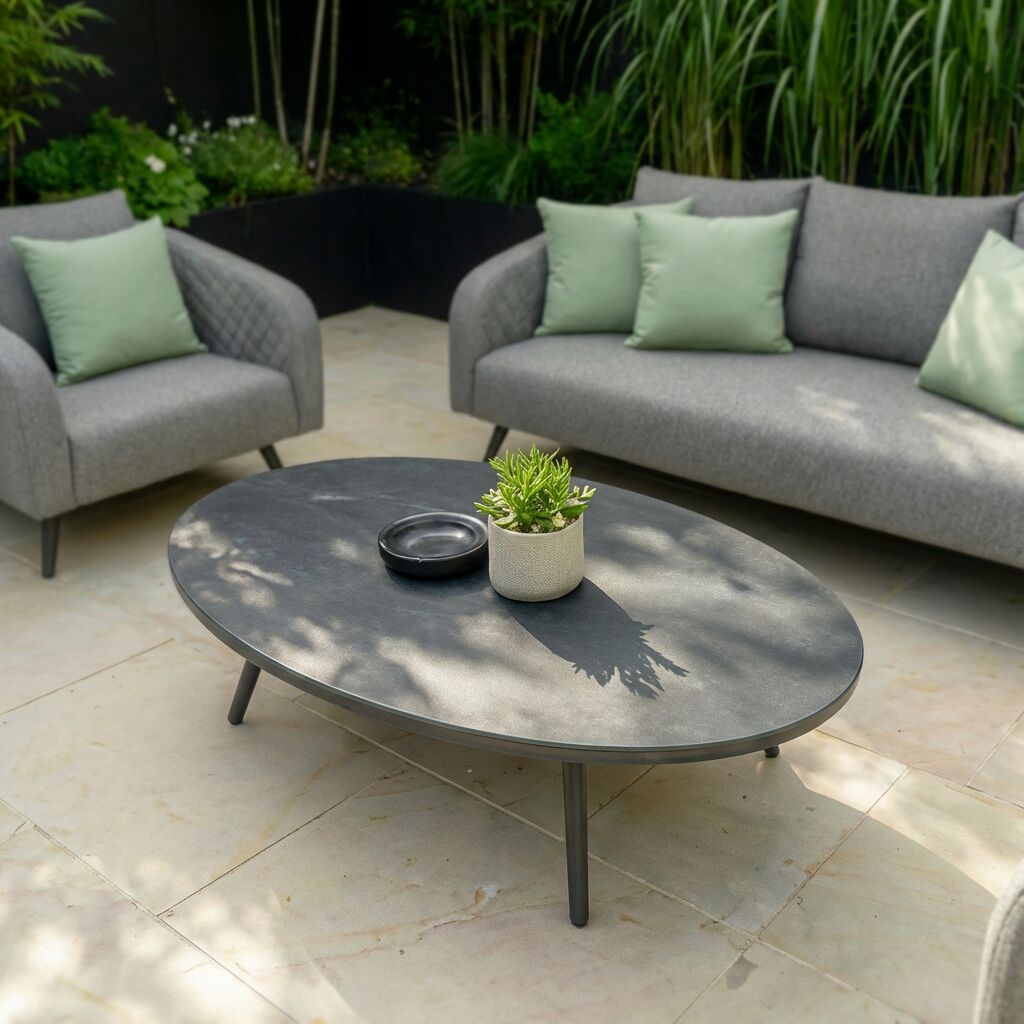 Outdoor Fabric Ambition 3 Seat Sofa Set - Zinc Grey
