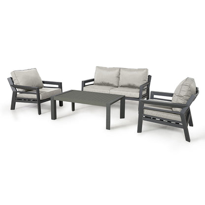 New York 2 Seat Sofa Set - Dove Grey