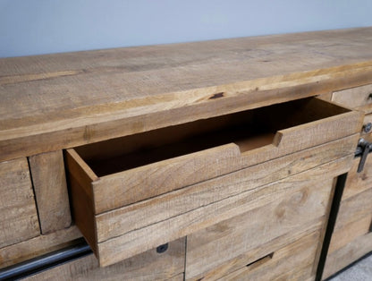 Industrial Mango Wood Large Sideboard