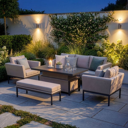 Outdoor Fabric Pulse 3 Seat Sofa Set - Oatmeal
