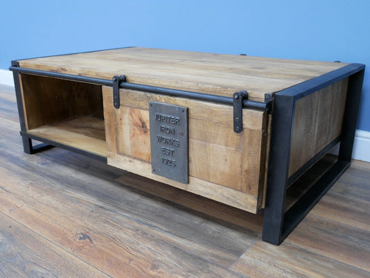 Industrial Mango Wood Coffee Table