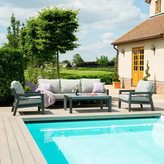 New York 3 Seat Sofa Set - Dove Grey