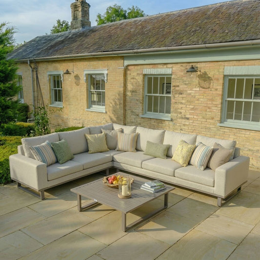 Outdoor Fabric Ethos Large Corner Group - Latte