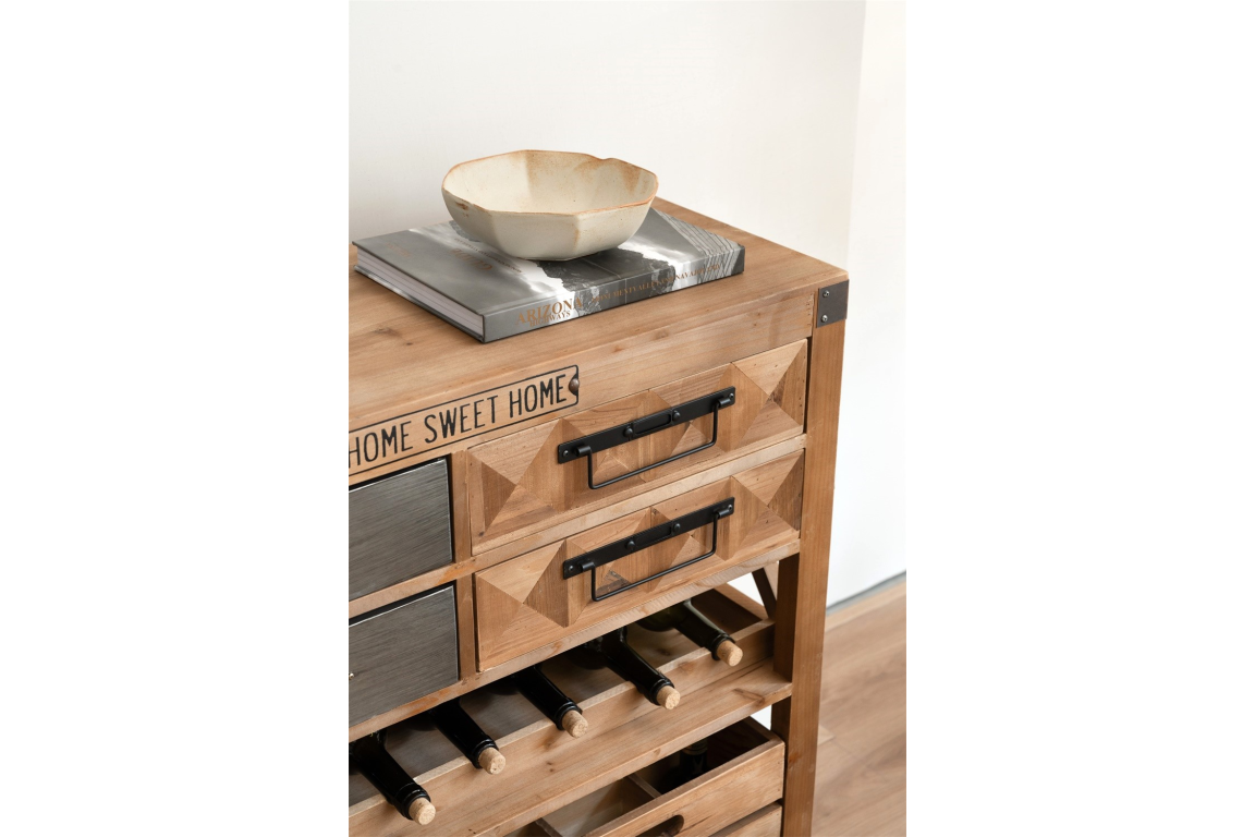 Industrial Wine Cabinet