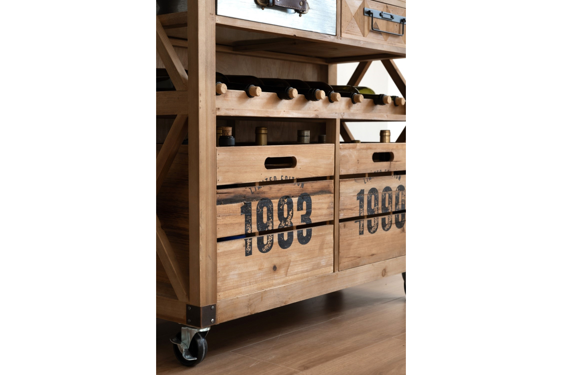 Industrial Wine Cabinet
