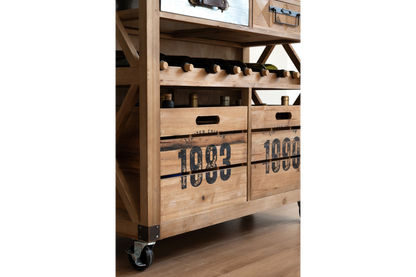 Industrial Wine Cabinet