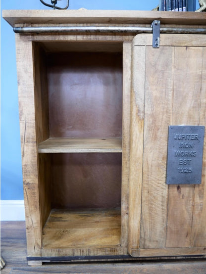 Industrial Mango Wood 4 Drawer Cabinet