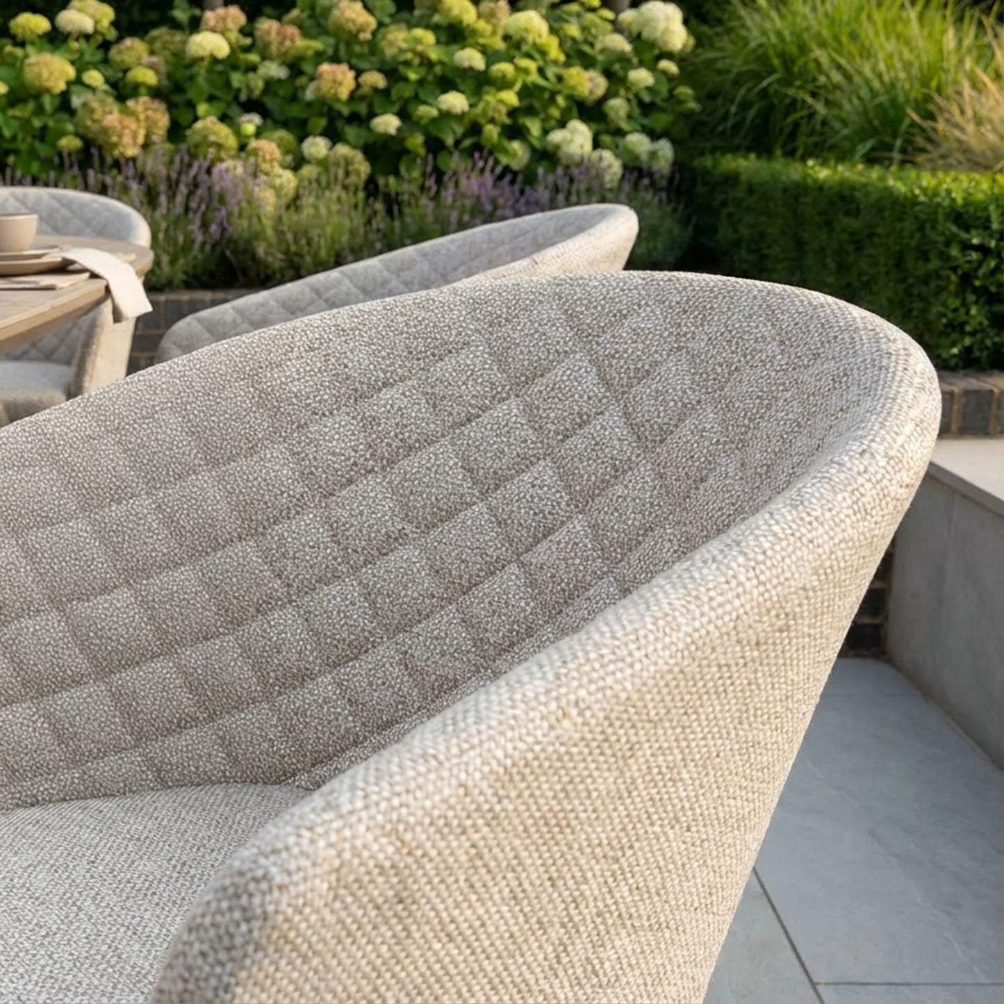 Outdoor Fabric Ambition 8 Seat Oval Dining Set - Latte
