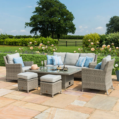 Oxford Sofa Dining Set with Ice Bucket and Rising Table