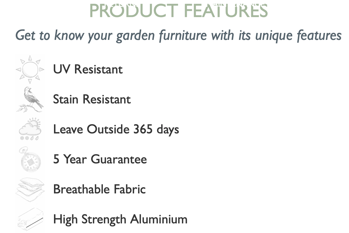 Outdoor Fabric Ambition 6 Seat Oval Dining Set - Charcoal