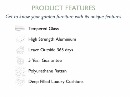 Ascot Bistro Set with Weatherproof Cushions