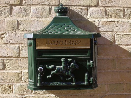 Wall Mounted Post Box - Green