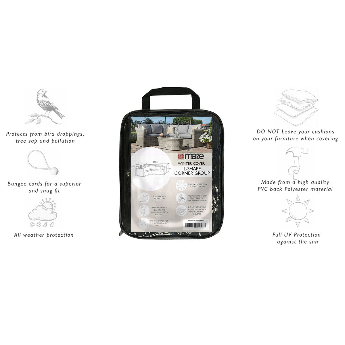 Corner Group L Shaped Set Outdoor Cover