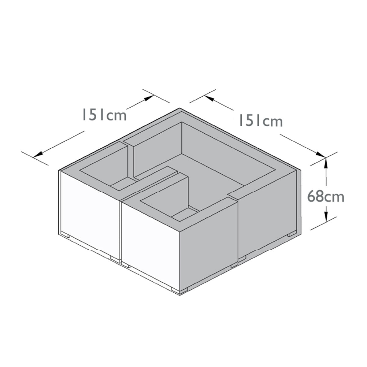 2 Seat Sofa Set Outdoor Cover