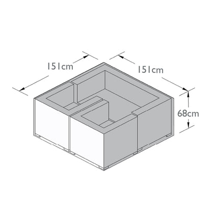 2 Seat Sofa Set Outdoor Cover