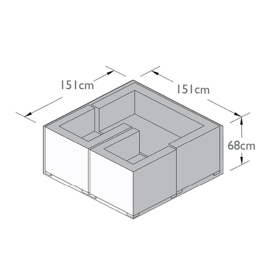 2 Seat Sofa Set Outdoor Cover