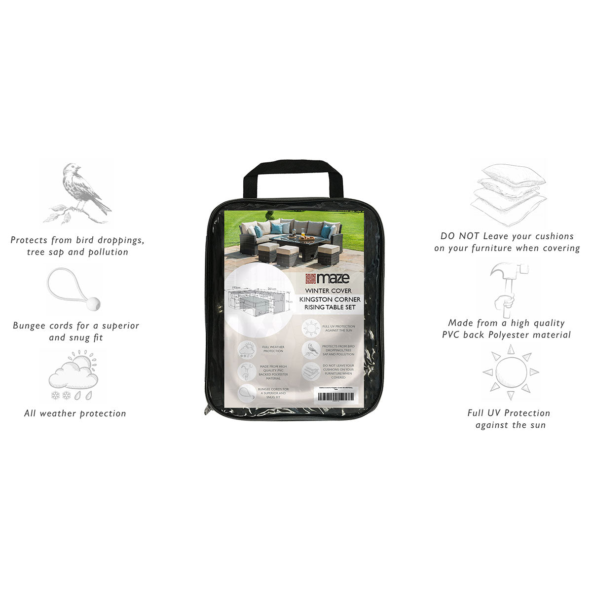 Kingston Corner Dining Set Outdoor Cover