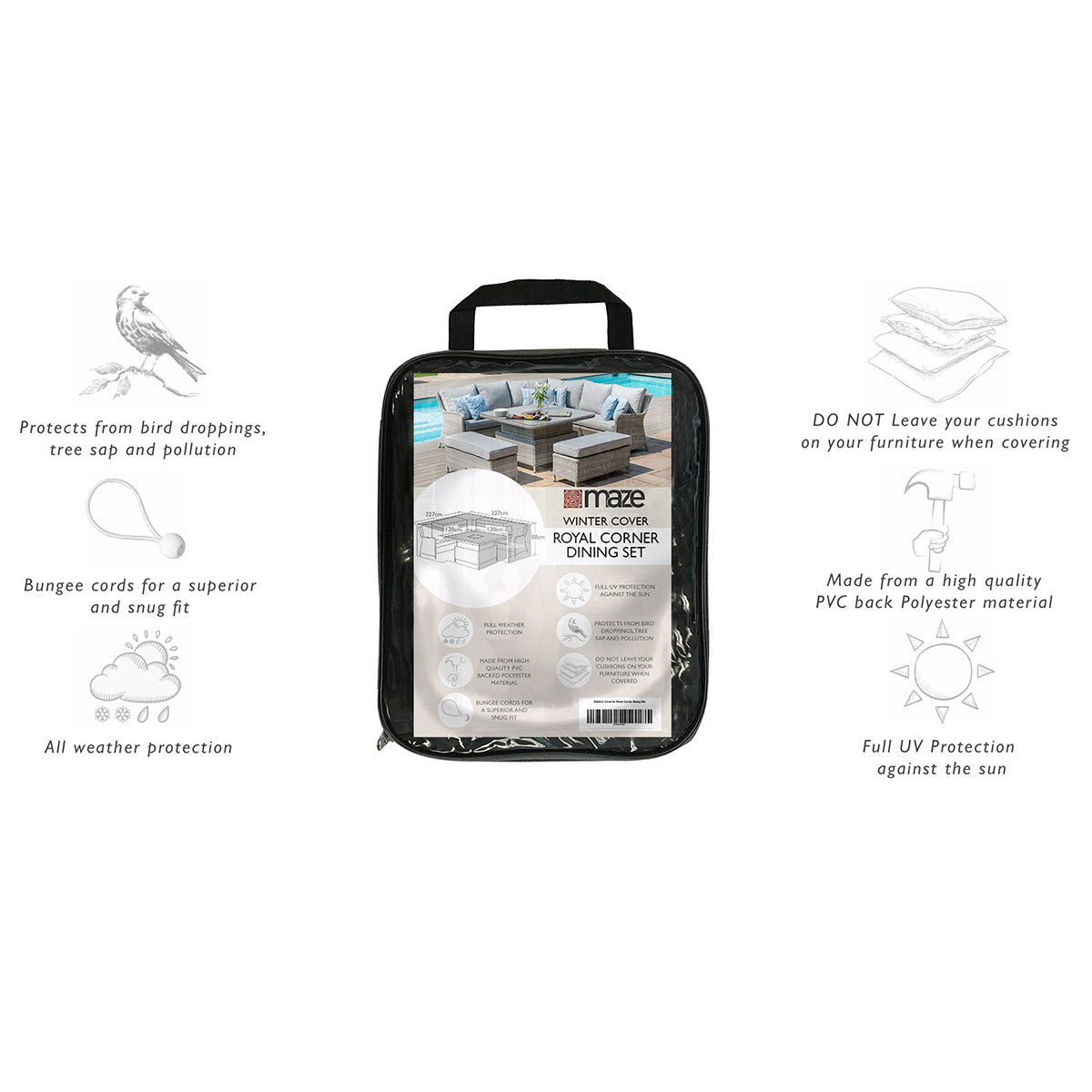 Royal Corner Dining Set Outdoor Cover