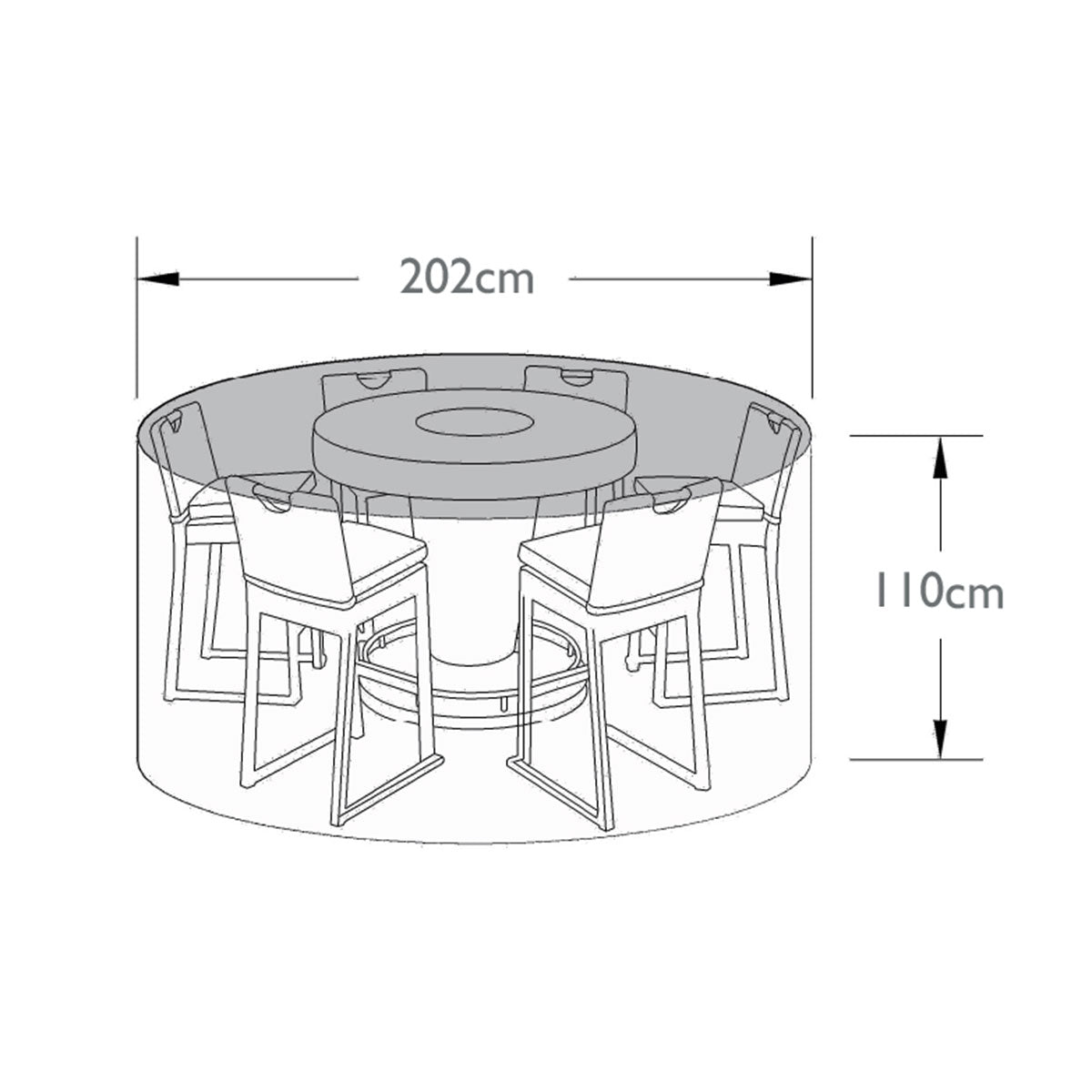 6 Seat Bar Set Outdoor Cover