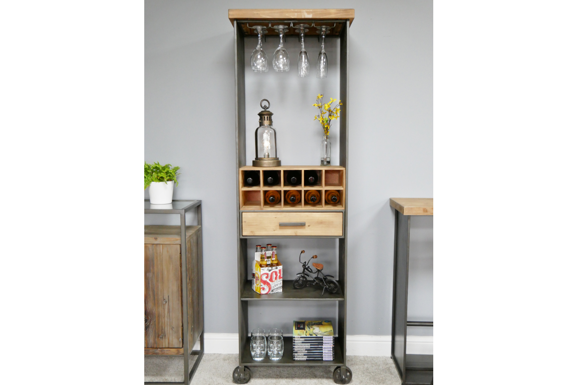 Industrial Wine Cabinet