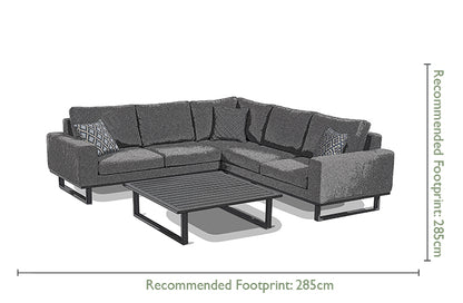 Outdoor Fabric Ethos Corner Group - Flanelle