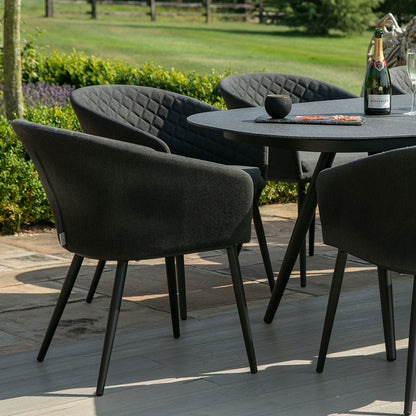 Outdoor Fabric Ambition 8 Seat Oval Dining Set - Charcoal