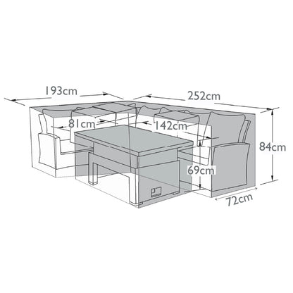Kingston Corner Dining Set Outdoor Cover