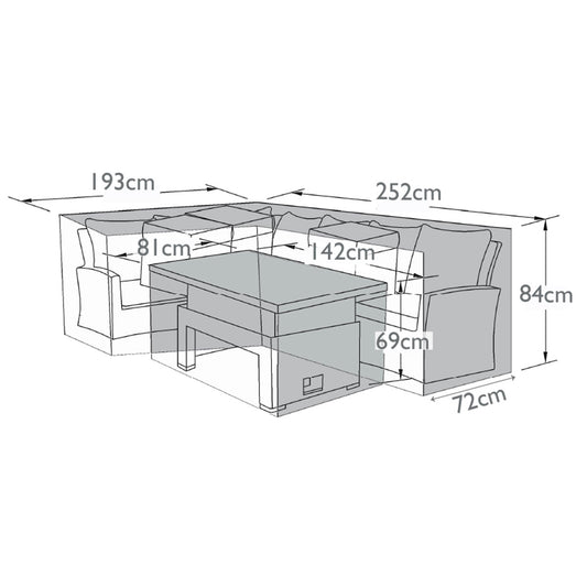 Kingston Corner Dining Set Outdoor Cover