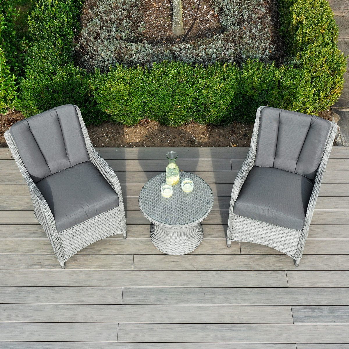 Ascot Bistro Set with Weatherproof Cushions