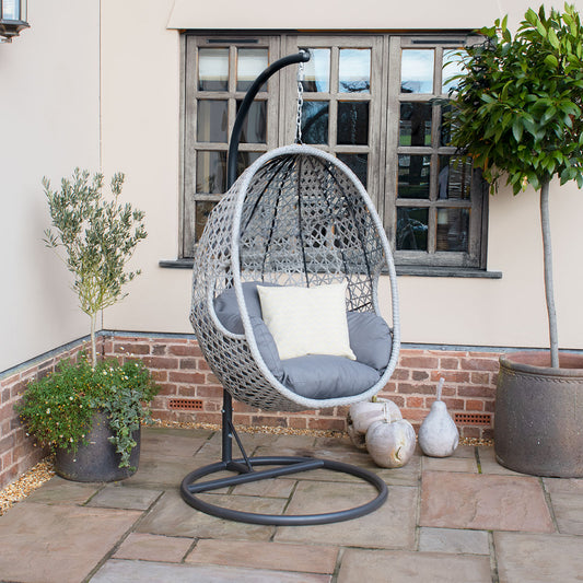 Ascot Hanging Chair with Weatherproof Cushions