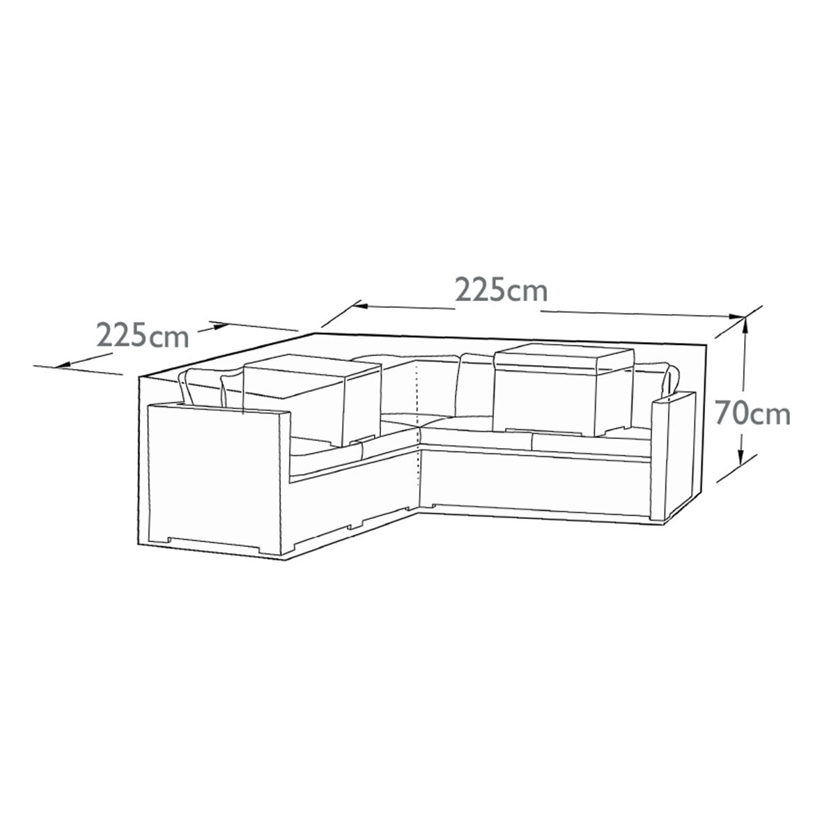 Corner Group L Shaped Set Outdoor Cover