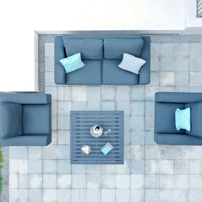 Outdoor Fabric Ethos 2 Seat Sofa Set - Charcoal