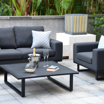 Outdoor Fabric Ethos 2 Seat Sofa Set - Charcoal